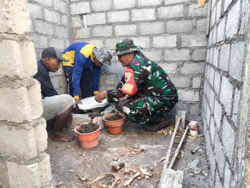 05 Wujukan Sanitas Sehat, Pelda Slamet Puji Bantu Pembangunan MCK Warga Tulungrejo