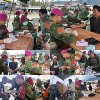 Menjaga Kesehatan dan Harapan Warga Distrik Tigi, Satgas Yonif 2 Marinir Bersinergi dengan Kodim 1703/Deiyai Gelar Pengobatan Gratis