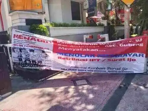 Aliansi Korban Surat Ijo Datangi Bank Jatim, Tuntut Transparansi Dana Retribusi