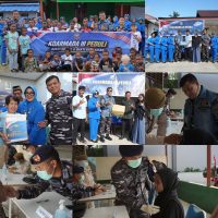 Koarmada III Peduli Bakti Sosial dan Kesehatan di Panti Asuhan Muhammadiyah Aimas, Pelangi 3 Sorong dan Griya Lansia At-Taubah