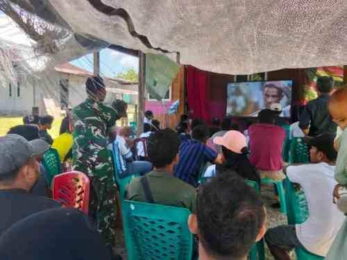 Sepak Bola Menyatukan Kebersamaan, Kodim 1505/Tidore Nobar Piala Dunia Bersama Warga