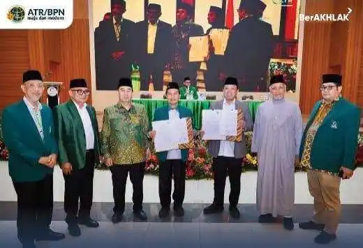 Kementerian ATR/BPN Gandeng Al Jam'iyatul Washliyah Percepat Sertipikasi Tanah Wakaf dan Aset Organisasi Keagamaan