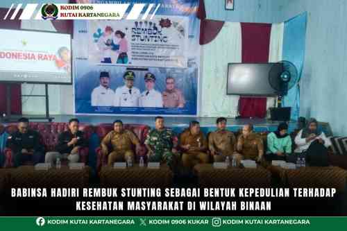 foto website - 2026-07-08T130403.652 Babinsa Hadiri Rembuk Stunting Sebagai Bentuk Kepedulian Terhadap Kesehatan Masyarakat Di Wilayah Binaan