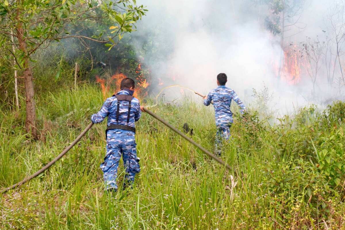 1002467700 Menembus Asap Karhutla Kalsel, Personel Lanud Sjamsudin Noor dan Kekuatan Udara Bergerak, Heli TNI AU dan Gabungan Dikerahkan, Wujud Negara Hadir
