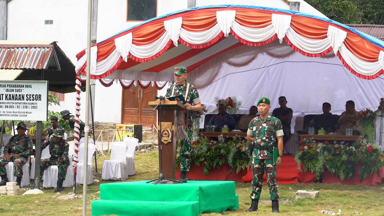 IMG-20260813-WA0059 Penutupan TMMD Ke-129 TA 2026 di Kampung Sesor Resmi Ditutup Danrem 181/PVT