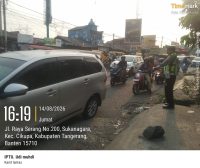 IPTU Udi Muhdi Pimpin PECAK Sore Hari, Antisipasi Kepadatan Arus Lalu Lintas di Cikupa