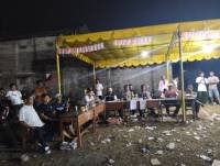Bhabinkamtibmas Bersama TNI dan Trantib Amankan Hiburan Rakyat HUT ke-81 RI di Sukamulya