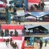 Merah Putih Warnai Enarotali, Satgas Yonif 2 Marinir Percantik Fasilitas Umum Lapangan Karel Gobay