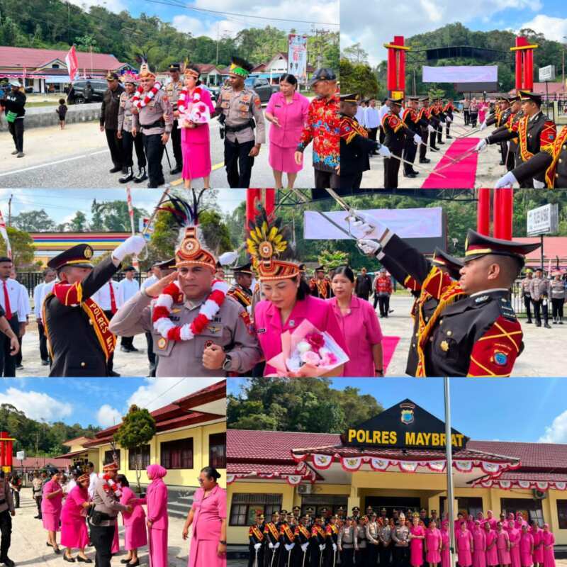 IMG-20260824-WA0032 Polres Maybrat Gelar Tradisi Penyambutan Kapolres Baru AKBP Jandry Denny Sairlela