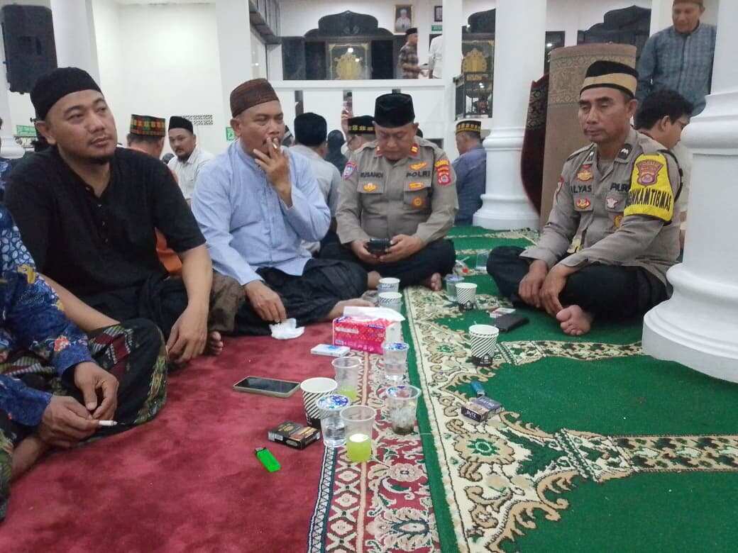 Polsek Cikupa Hadiri Maulid Nabi Muhammad SAW di Masjid Aceh Darussalam Sukamulya