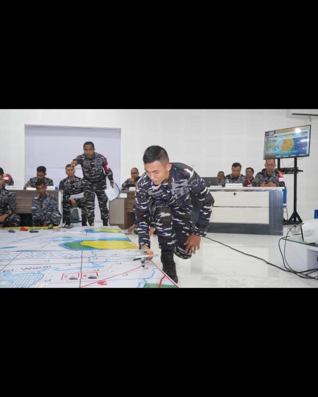 Pangkoarmada III Hadiri Tactical Floor Game Latihan Operasi Mengatasi Gerakan Separatis Bersenjata TA 2026