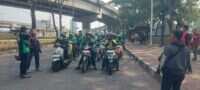 50 Motor Bawa Rombongan Ojol Jakarta Utara Menuju Polda Metro Jaya