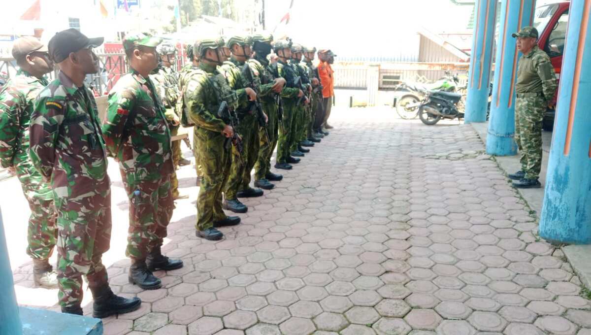 Hadapi Potensi Karhutla, Satgas Yonif 2 Marinir Bersama Forkopimda Paniai Tingkatkan Kesiapsiagaan