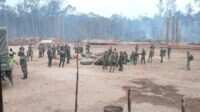 Kodam XVIII/Kasuari, Bersama Tim Gabungan Kendalikan Karhutla di Kampung Unggi
