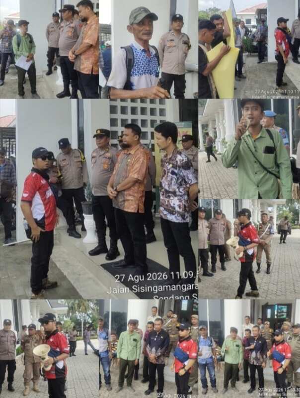 Unras Damai GEMMAKO RI Di Kantor Inspektorat dan Bupati Asahan Terkait Dugaan Pelanggaran Perbup No 10 Tahun 2019 Di Desa Punggulan
