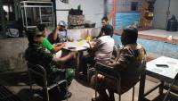 Jaga Keamanan Lingkungan, Babinsa Koramil 0908-01/Loktuan Sambangi Pos Kamling Di Wilayah Binaan