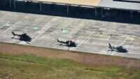 Latihan Shipboard Operation Helikopter TNI AU di Kapal Induk Garibaldi