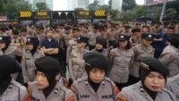 Pengalihan Arus Lalu Lintas untuk Demontrasi di DPR Jakarta