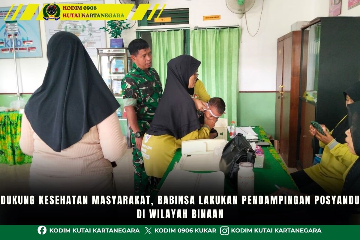 foto website - 2026-08-11T112843.990 Dukung Kesehatan Masyarakat, Babinsa Lakukan Pendampingan Posyandu Di Wilayah Binaan