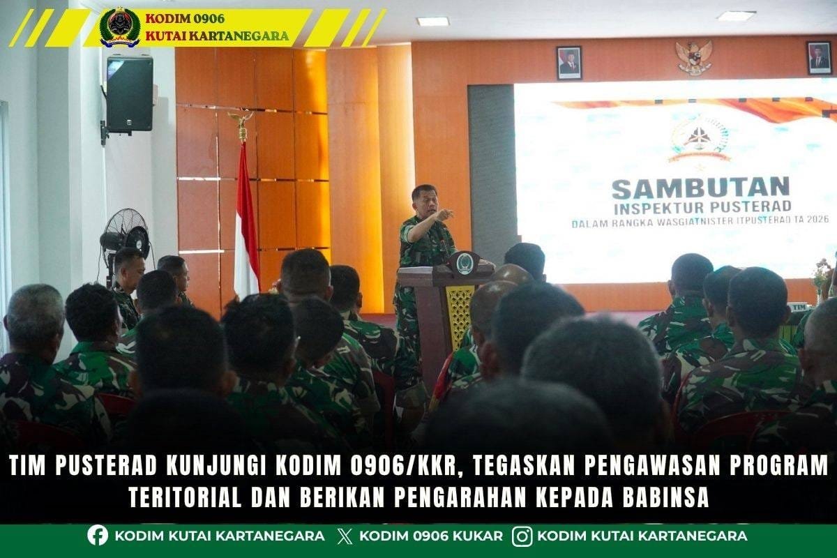foto website - 2026-08-18T175905.690 Tim Pusterad Kunjungi Kodim 0906/Kkr, Tegaskan Pengawasan Program Teritorial Dan Berikan Pengarahan Kepada Babinsa