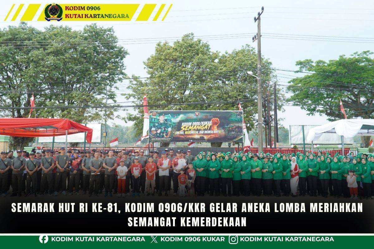 foto website - 1 Semarak HUT RI ke-81, Kodim 0906/Kkr Gelar Aneka Lomba Meriahkan Semangat Kemerdekaan