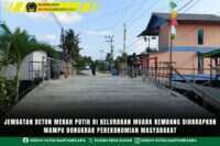 Jembatan Beton Merah Putih Di Kelurahan Muara Kembang Diharapkan Mampu Dongkrak Perekonomian Masyarakat