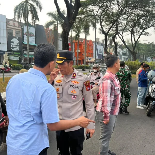 Polsek Cikupa Amankan Keberangkatan Sekitar 1.500 Massa Buruh KSPSI AGN Menuju Jakarta