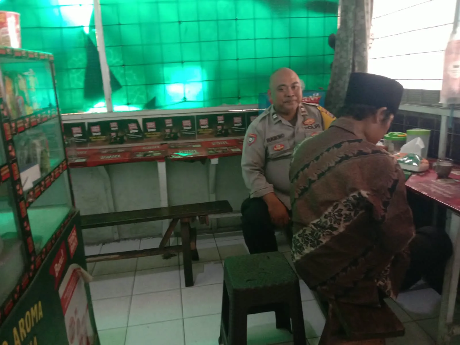 Warbin, Aiptu Rukmono Sambangi Warga Budimulya Perkuat Kamtibmas