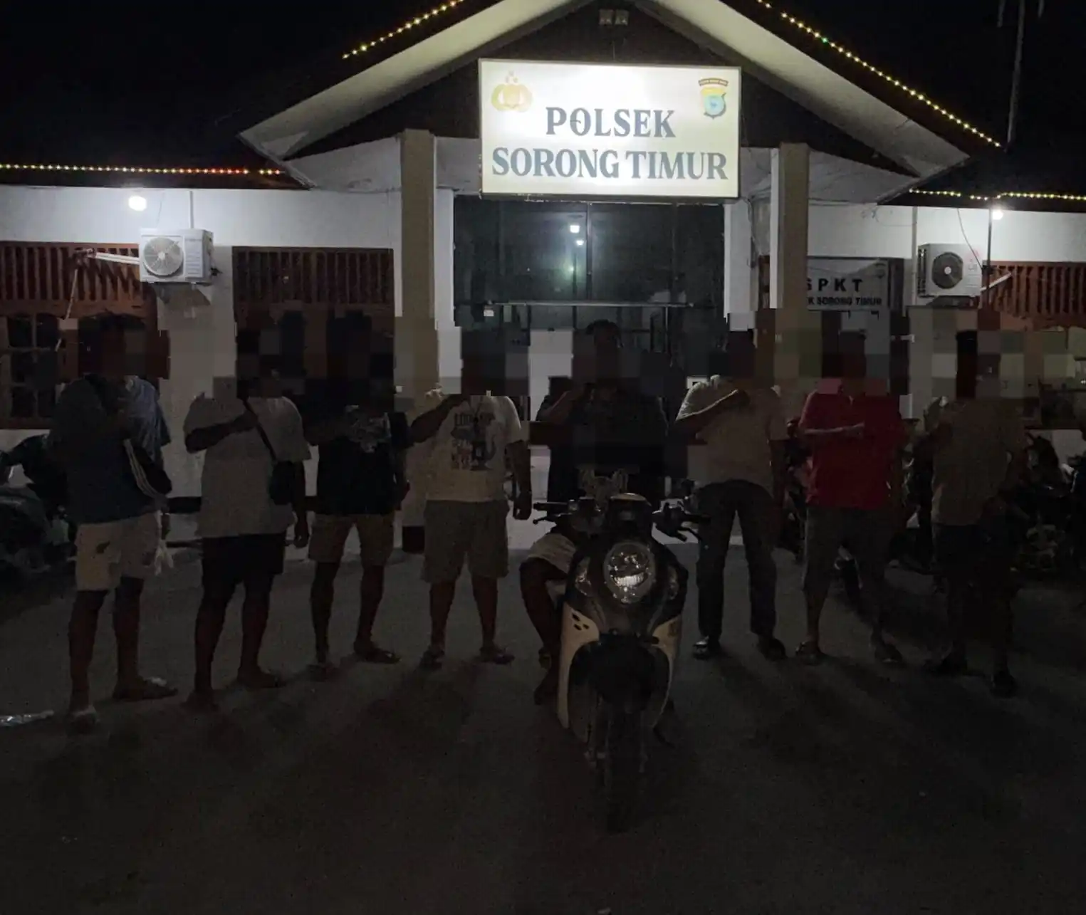 Team Paniki Polsek Sorong Timur Amankan Terduga Pelaku Curanmor, Satu Unit Honda Scoopy Diamankan