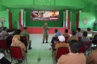 Tim Penyuluh Karhutla Sesko TNI Dikreg LVI Gelar Penyuluhan Pencegahan Kebakaran Hutan Dan Lahan Di Muara Badak