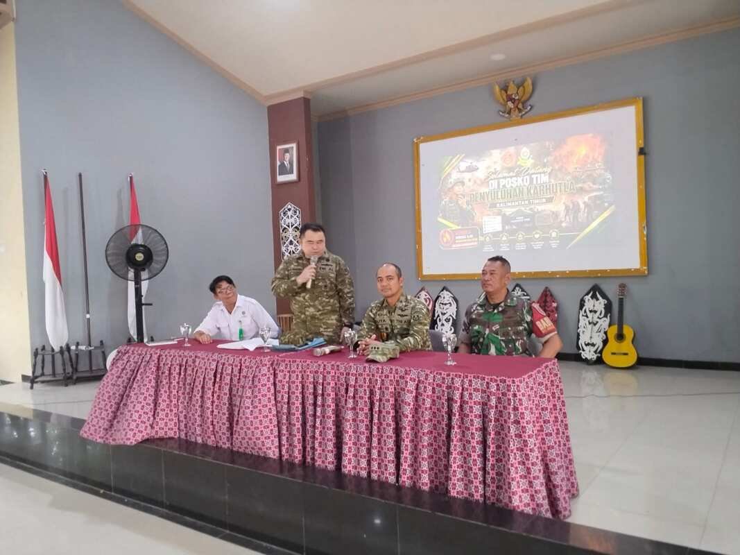 CEGAH KARHUTLA, TIM PENYULUHAN MABES TNI BERSAMA PASIS DIREG 56 SESKO TNI SOSIALISASIKAN BAHAYA KEBAKARAN KEPADA PELAJAR SMK KEHUTANAN