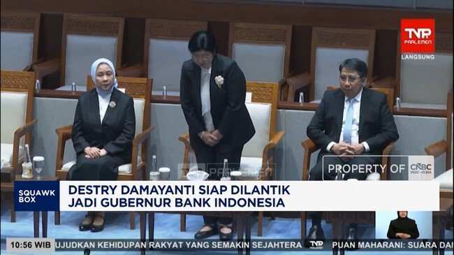 Pelantikan Destry Damayanti Sebagai Gubernur Bank Indonesia Pelantikan Destry Damayanti Sebagai Gubernur Bank Indonesia