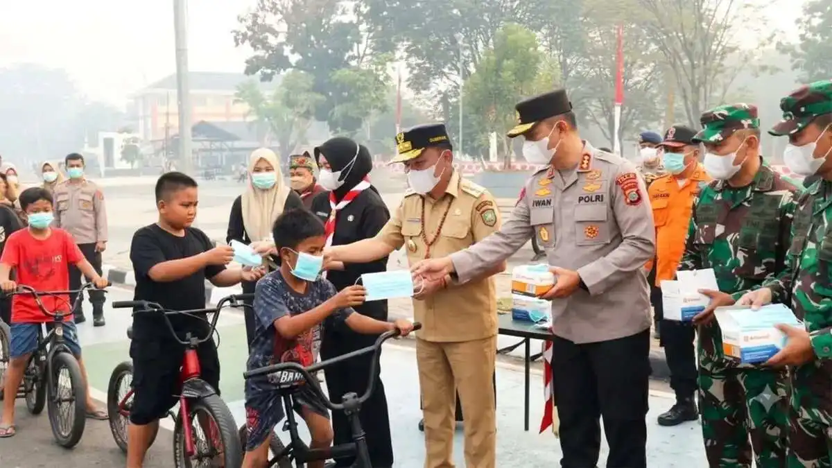 Tingkat Keparahan Kabut Asap Karhutla di Kalimantan Tengah