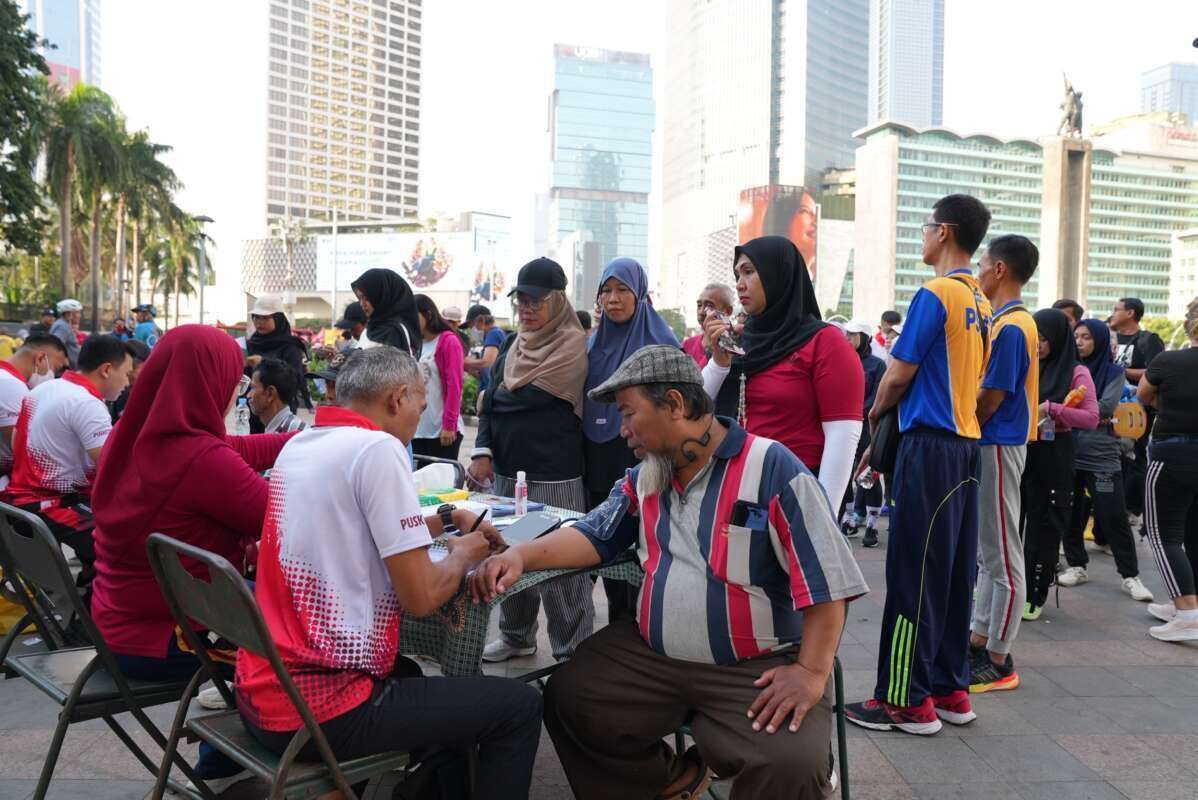 Pelayanan Kesehatan Gratis dalam Menyambut HUT Ke-81 TNI