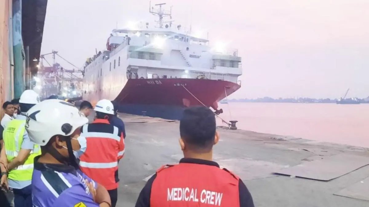 Ketibaan MV Haida di Banjarmasin Setelah Insiden Kapal Virgo