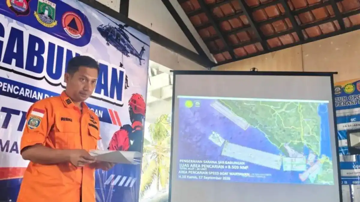 Ekspansi Area Pencarian Jurnalis Hilang di Selat Sunda Ekspansi Area Pencarian Jurnalis Hilang di Selat Sunda