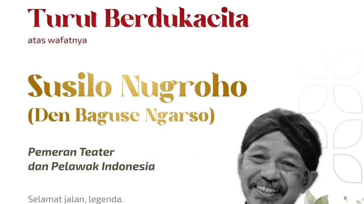 Kehilangan Seorang Seniman: Susilo Nugroho Meninggal Dunia Kehilangan Seorang Seniman: Susilo Nugroho Meninggal Dunia