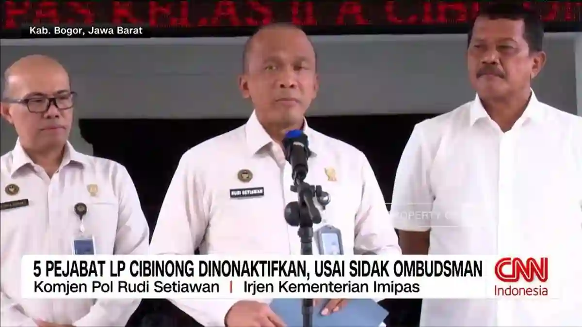 Pemeriksaan Internal di Lapas Cibinong: Lima Pejabat Dinonaktifkan
