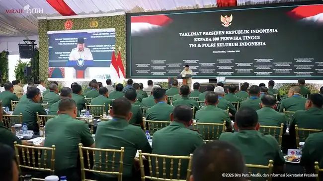 Prabowo Jelaskan Agenda Pengarahan 800 Petinggi TNI-Polri di Istana Prabowo Jelaskan Agenda Pengarahan 800 Petinggi TNI-Polri di Istana