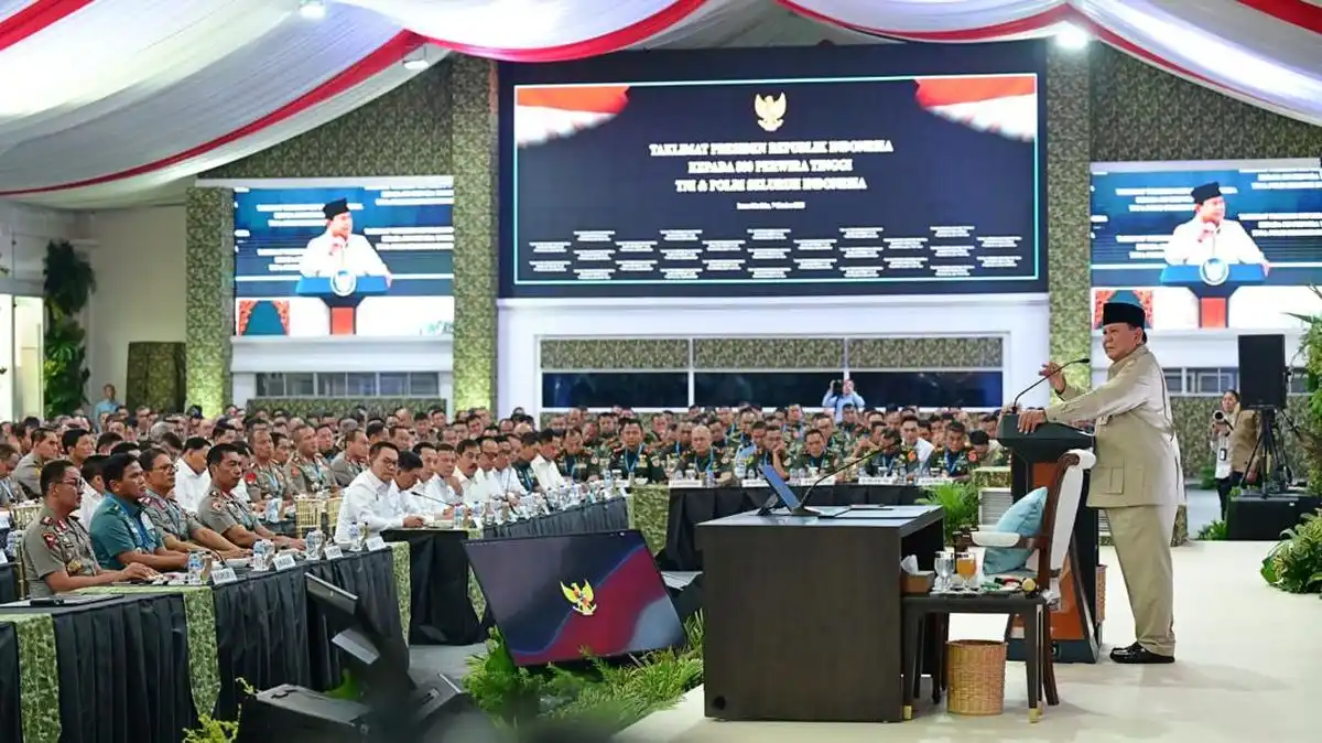 Arahan Prabowo kepada 800 Pati TNI-Polri Tekankan Sinergi dan Kesiapan Hadapi Ancaman Hibrida