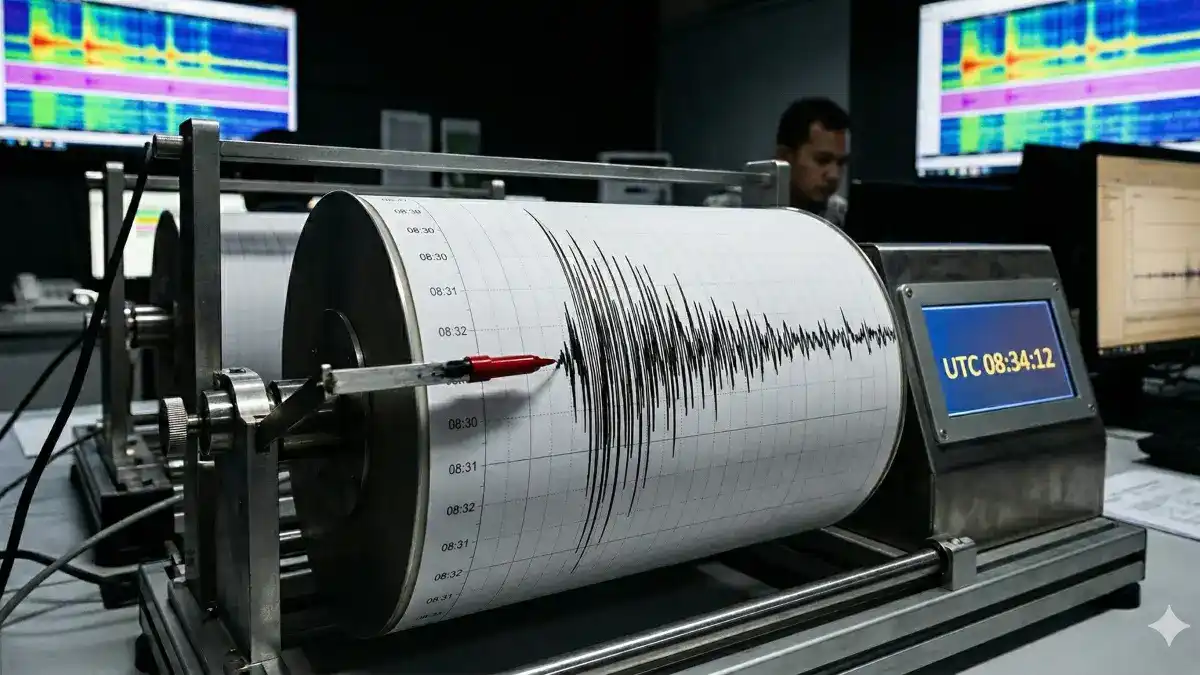 Gunung Kelud Mencatat Lima Gempa Tektonik Jauh, Suhu Danau Kawah 28,71 Derajat