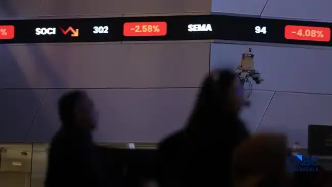 IHSG Berbalik Melemah Hampir 2% pada Sesi I, Sektor Infrastruktur Jadi Beban Utama