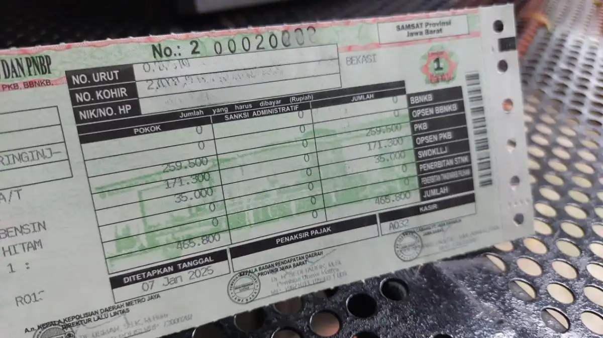 Opsen Pajak Kendaraan Berlaku di 37 Provinsi, Jakarta Tidak Memungut