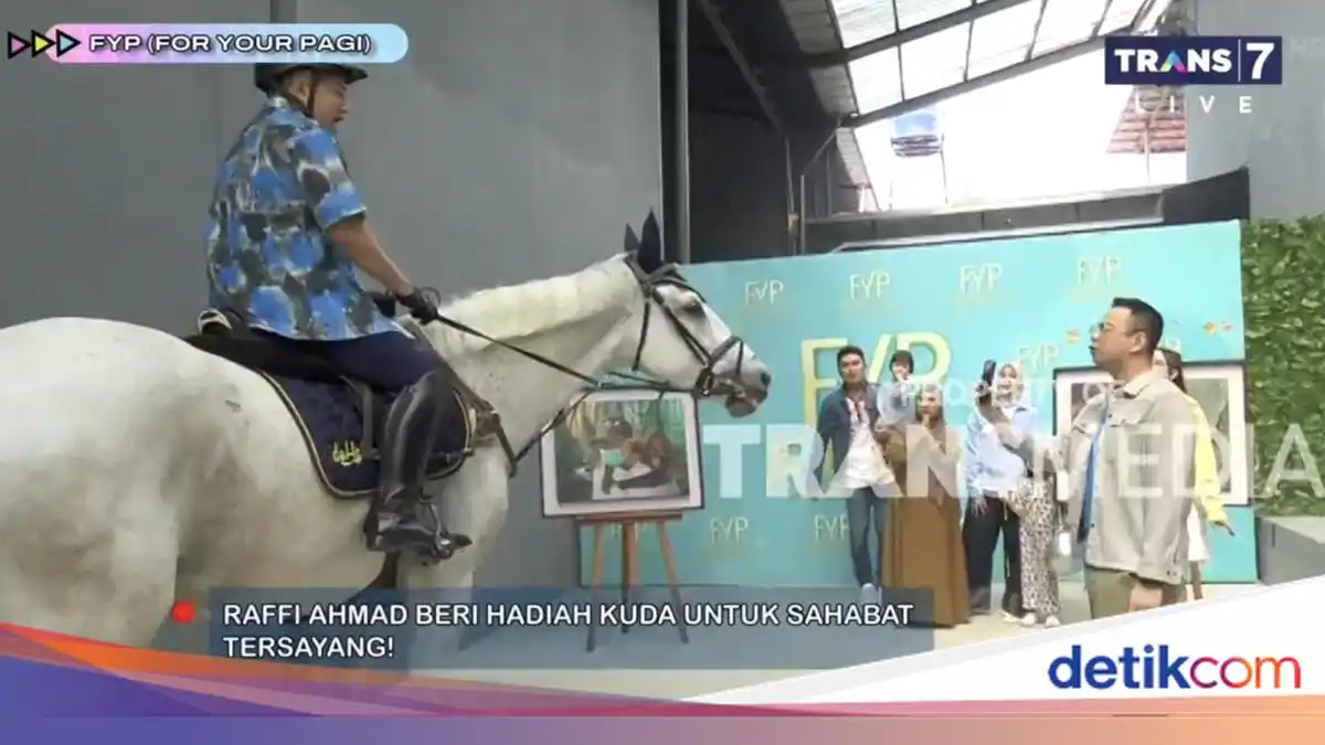 Kuda Putih dari Raffi Ahmad Jadi Kejutan Ulang Tahun Irfan Hakim