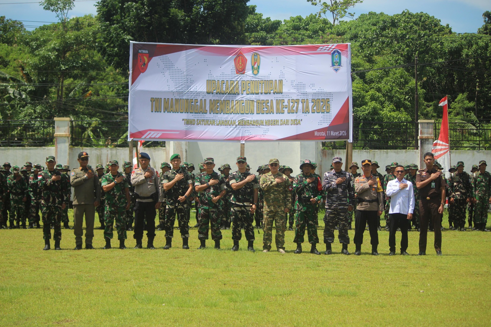 Danrem 152/Baabullah Resmi Tutup TMMD Ke-127 Kodim 1514/Morotai