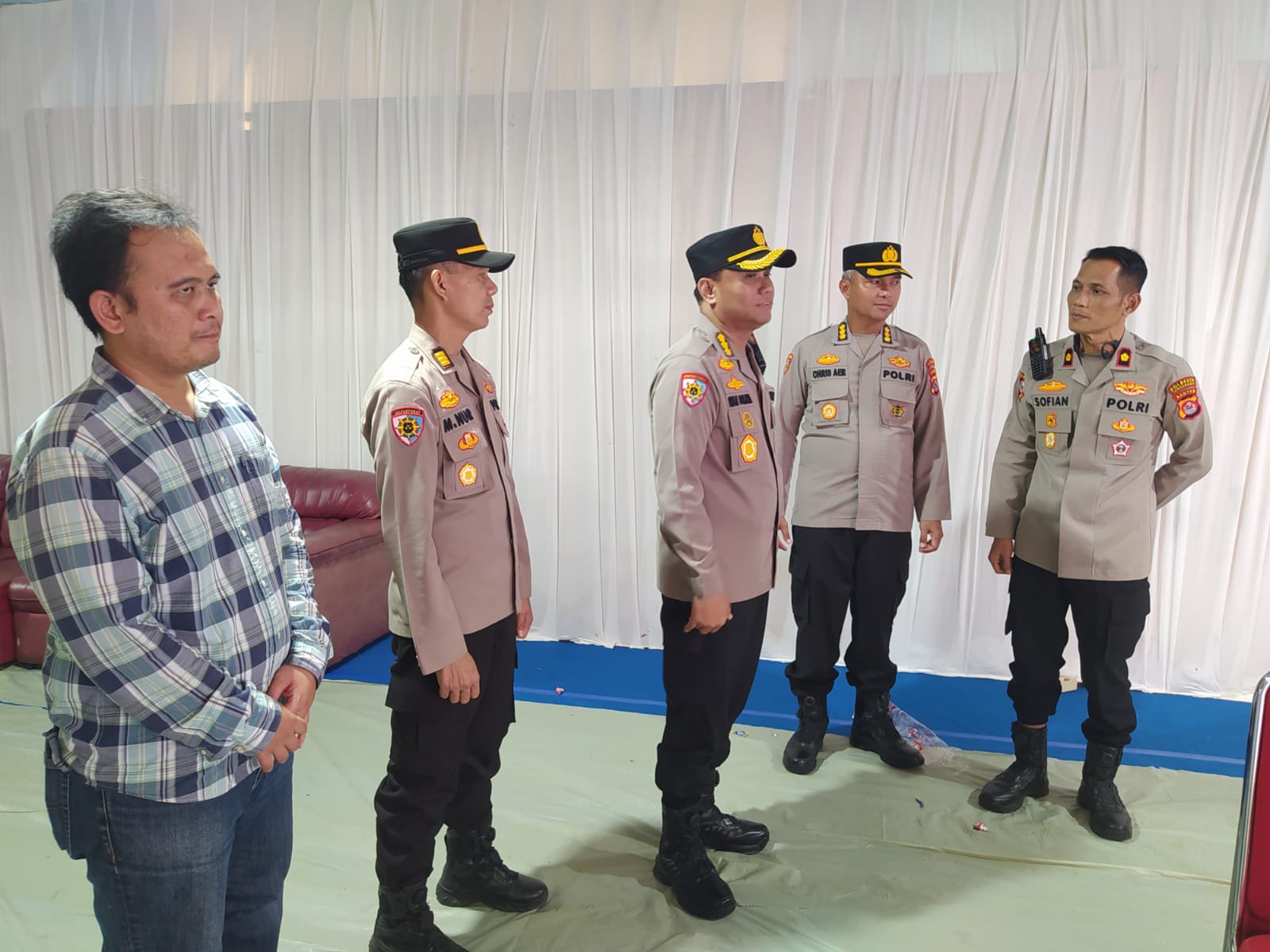 Irwasda Polda Banten Tinjau Proses Pembangunan Pospam Citra Raya Polresta Tangerang